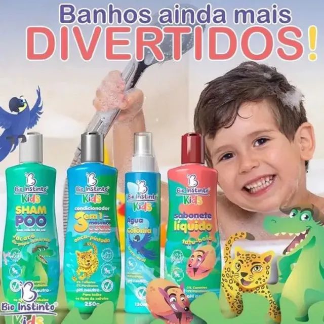 Kit Infantil Cabelo e Corpo