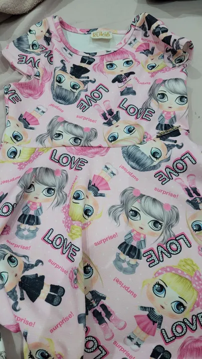 Vestido Infantil Menina Love - Tamanho 4 Anos