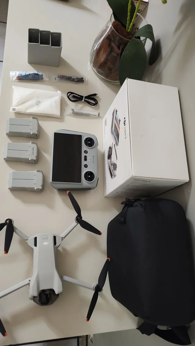 DJI Mini 3 Novo Garantia nivel drone Profissional com 3 baterias