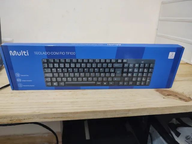 Teclado com fio MULTI TF100 NOVO LACRADO FRETE GRÁTIS PARA MACEIÓ - Foto 2