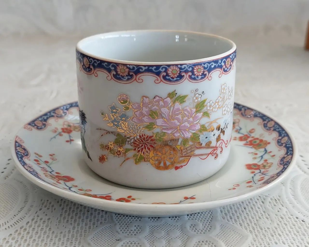 4 Xícaras Para Chá Em Porcelana Oriental - Foto 3