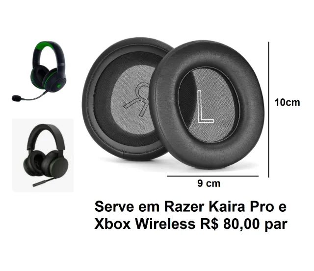 Almofada par Fone Hyperx / Razer / Astro / logitech / JBL / Corsair