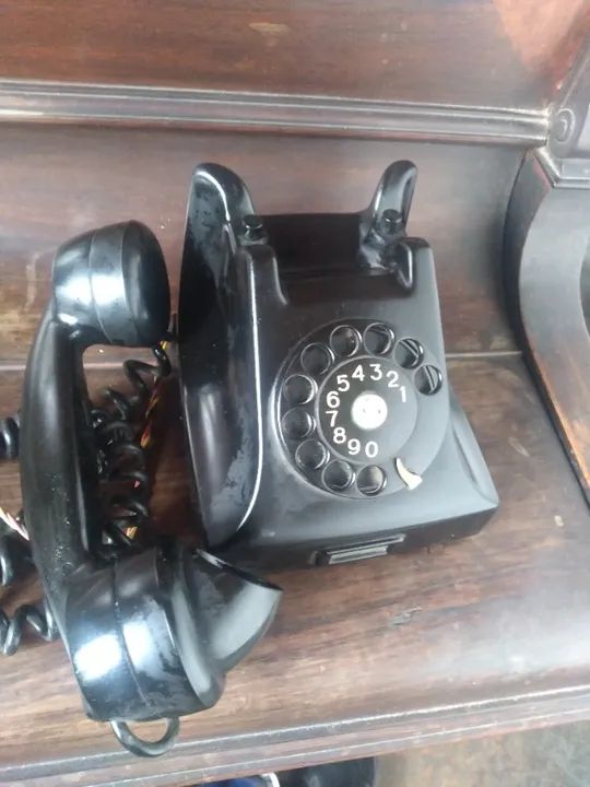 Telefone Antigo Preto em Baquelite Ericsson - Foto 6