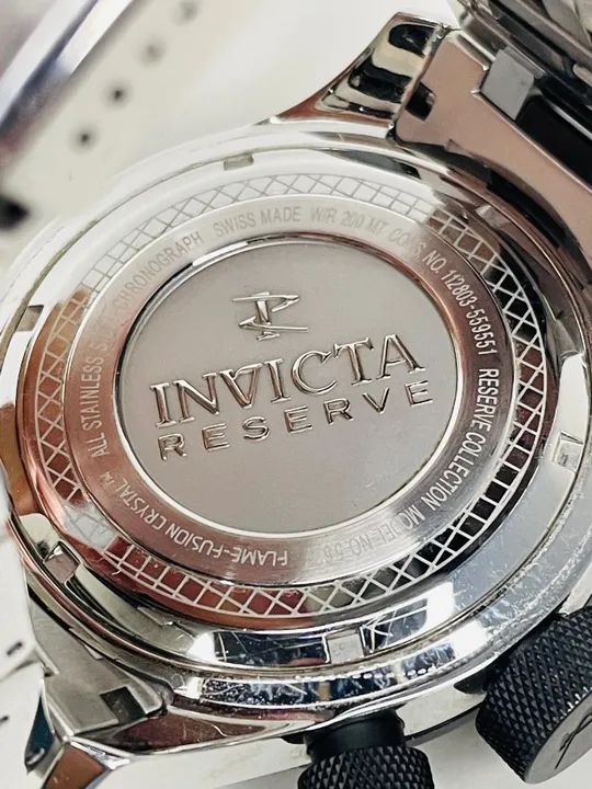 Relógio Invicta prata e preto original  - Foto 5