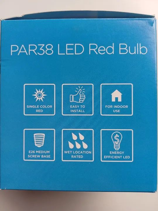 Lâmpada LED PAR38 Vermelha 9W - Brightlux - Foto 3