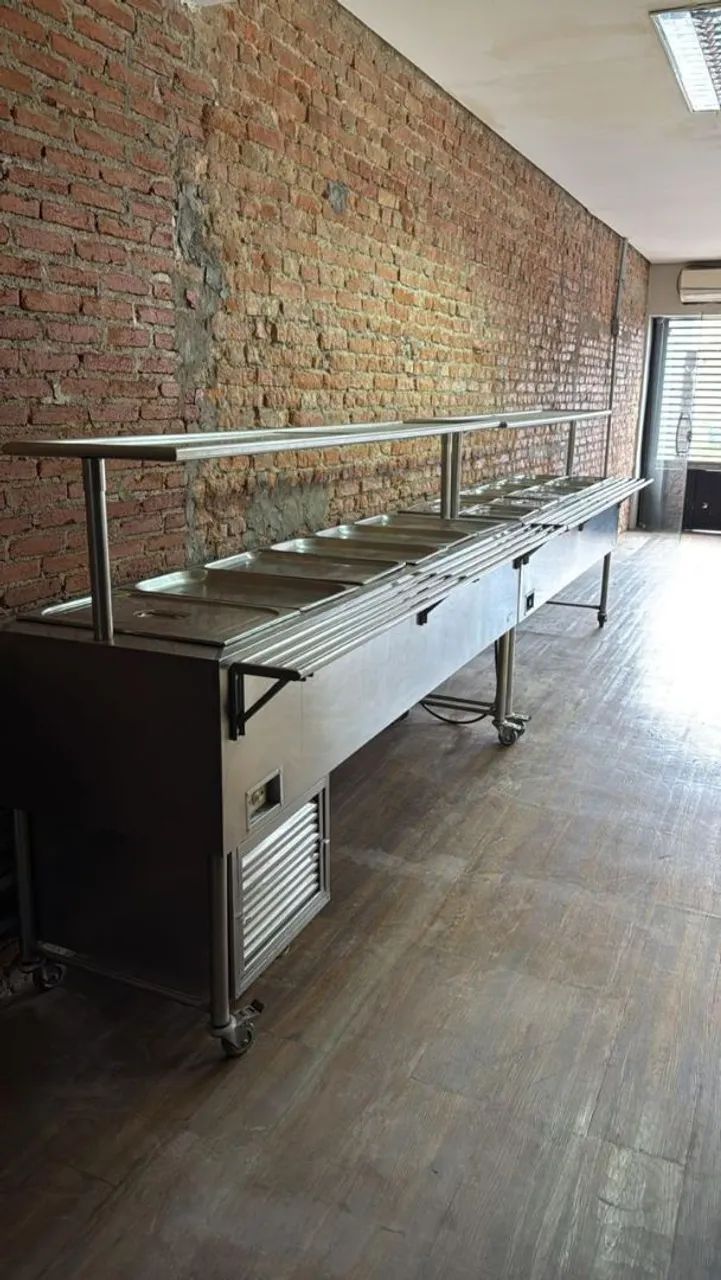 Balcão de aço inox para restaurante servi serf  - Foto 4