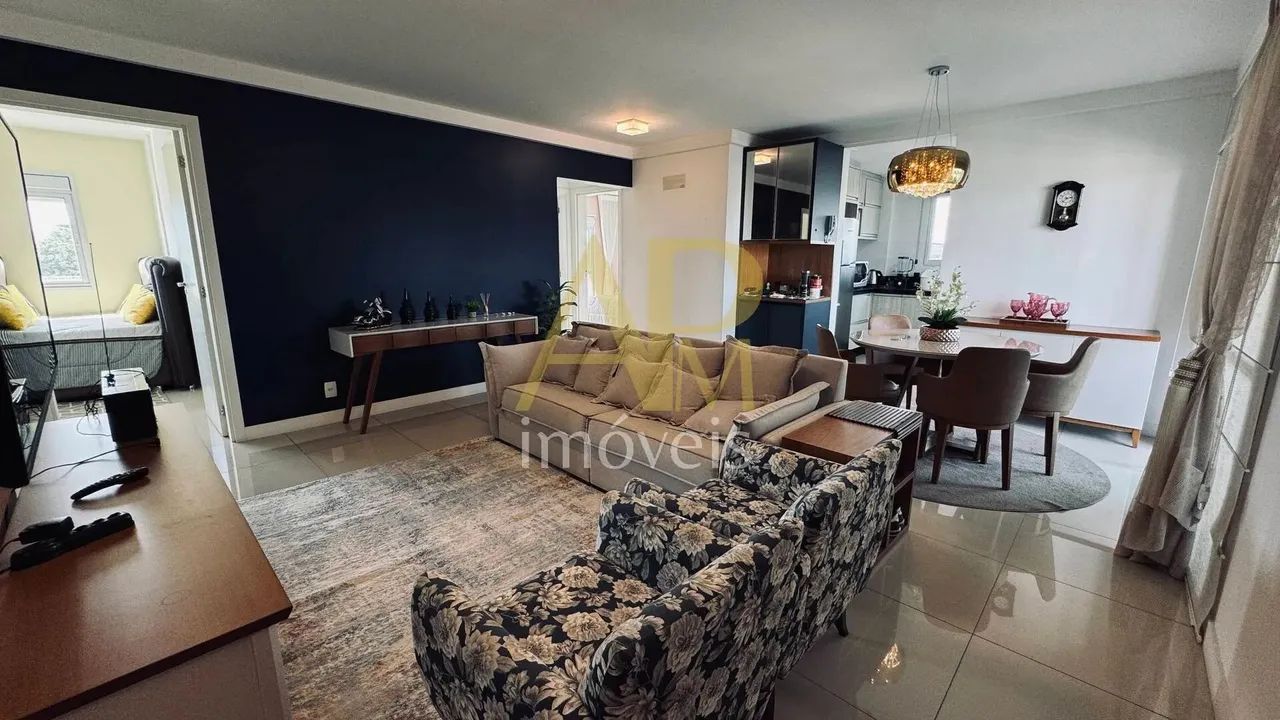 Apartamento mobiliado à venda: 3 dorm (2 suítes), vista mar- Centro/Palhoça