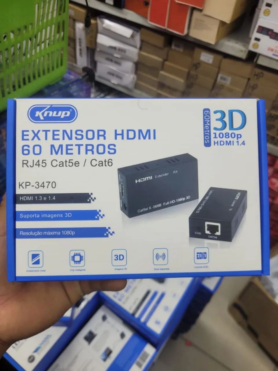 Extensor HDMI por Cabo de Rede Cat5e/6 - 1080p - até 60 Metros R$180,00 - Foto 3