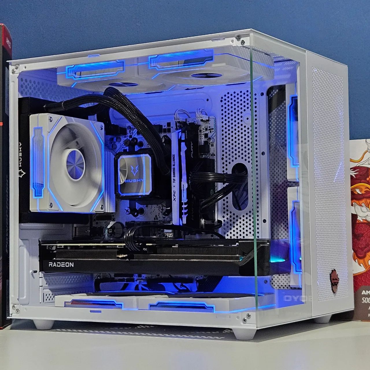 RYZEN 7 5700X / RX 9060XT 8GB ( PC GAMER / WORKSTATION / LIVE ) PRONTO PARA O USO! - Foto 2