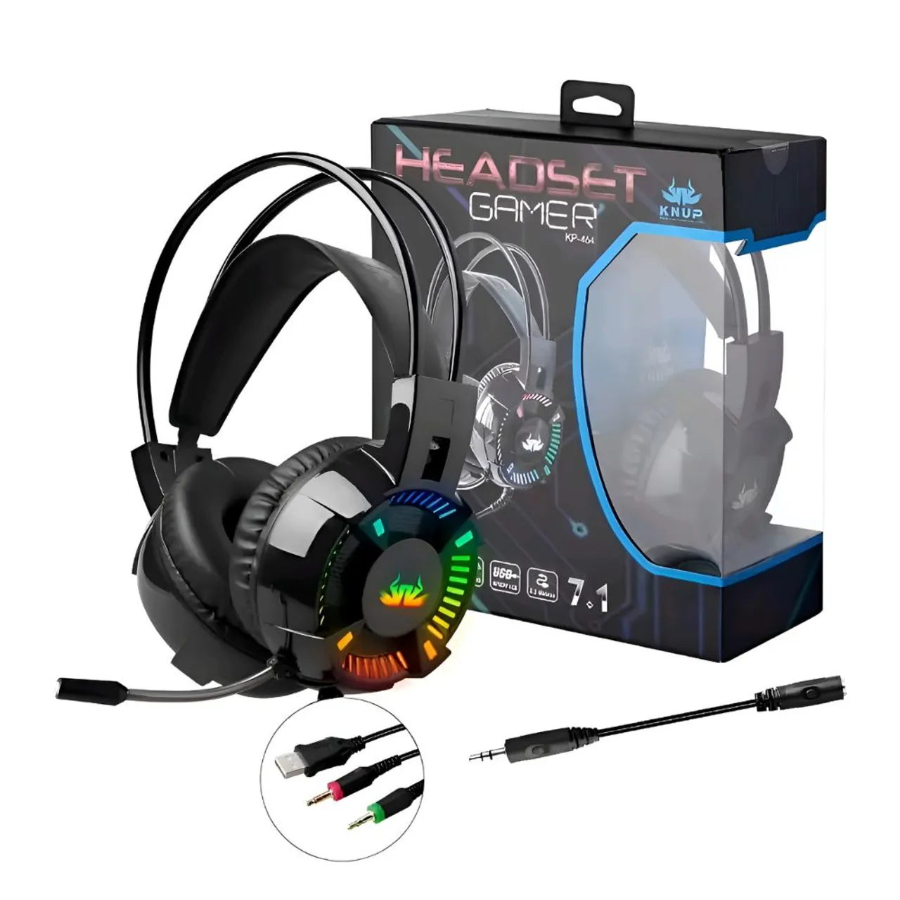 Headset Gamer Knup KP-464 - Compativel PS4 e Ps5