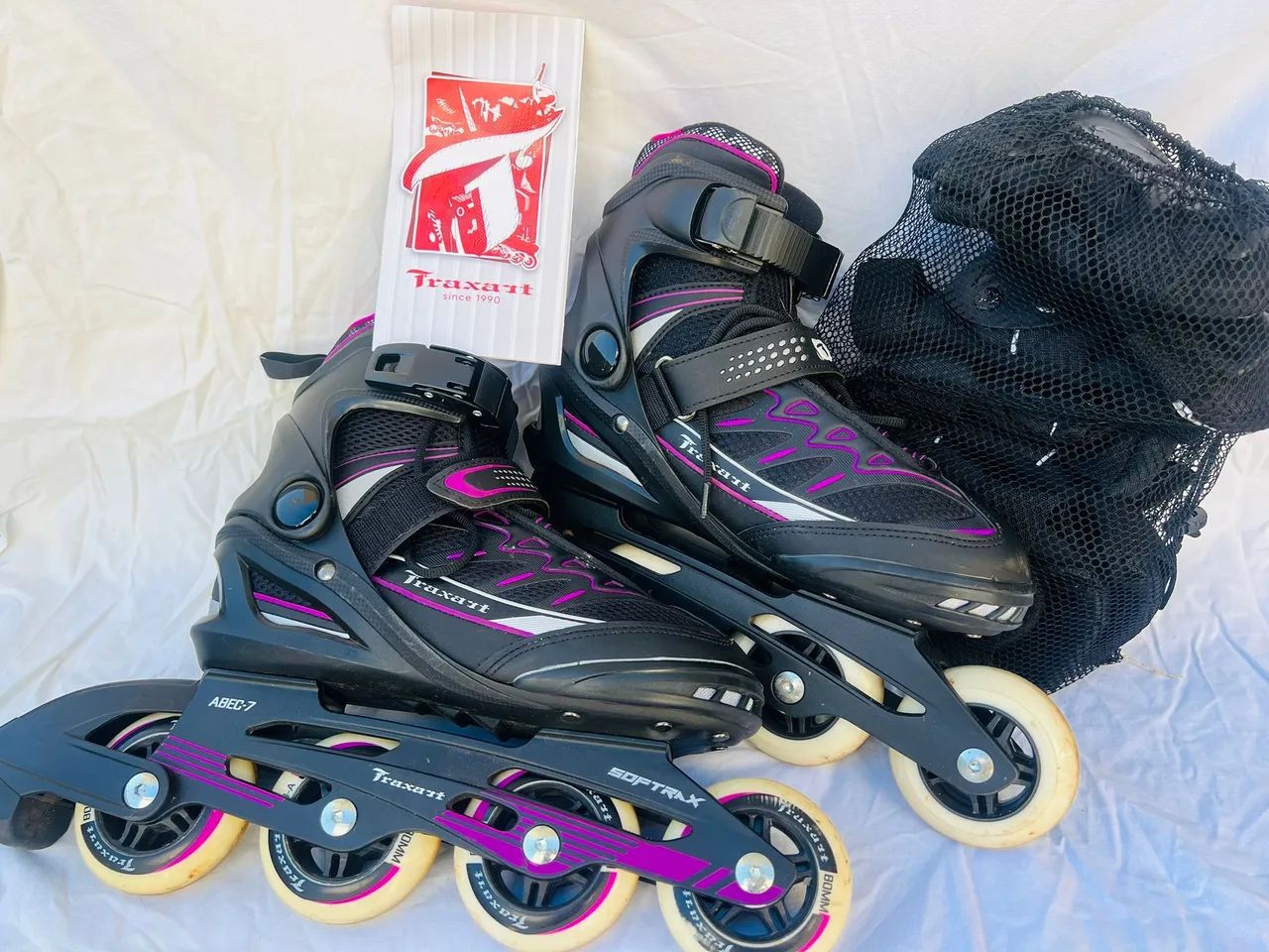 Patins Traxart com kit de proteção 
