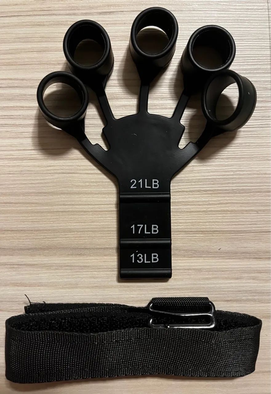 Aparelho de Treinamento de Mãos para Fortalecer os Dedos + elástico para yoga - Foto 3