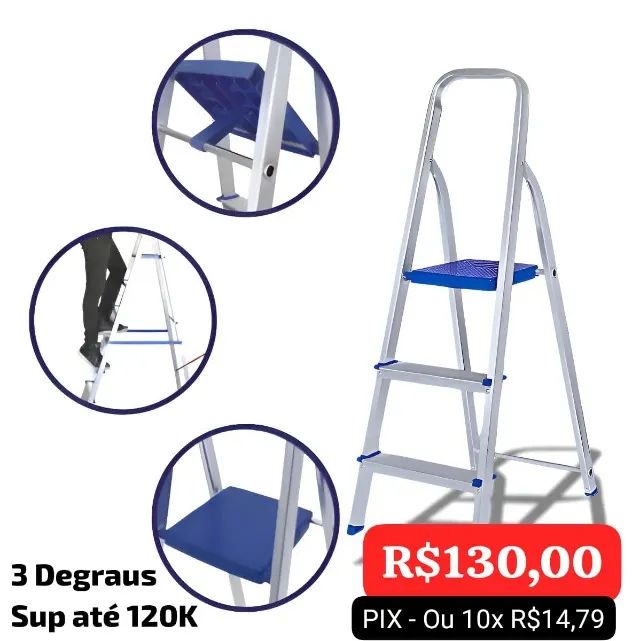 ESCADA DE 3 DEGRAUS