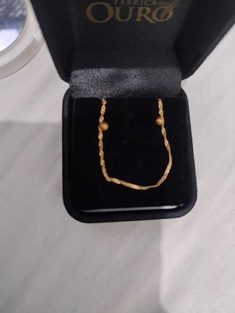 Conjunto infantil ouro 18k com certificado  - Foto 2