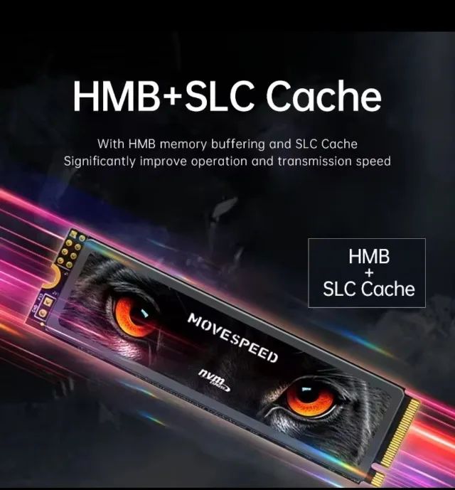 SSD Movespeed 7450 mb/s 1tb m.2  2280 pcie 4.0x4 - Compatível com PS5 - Foto 3
