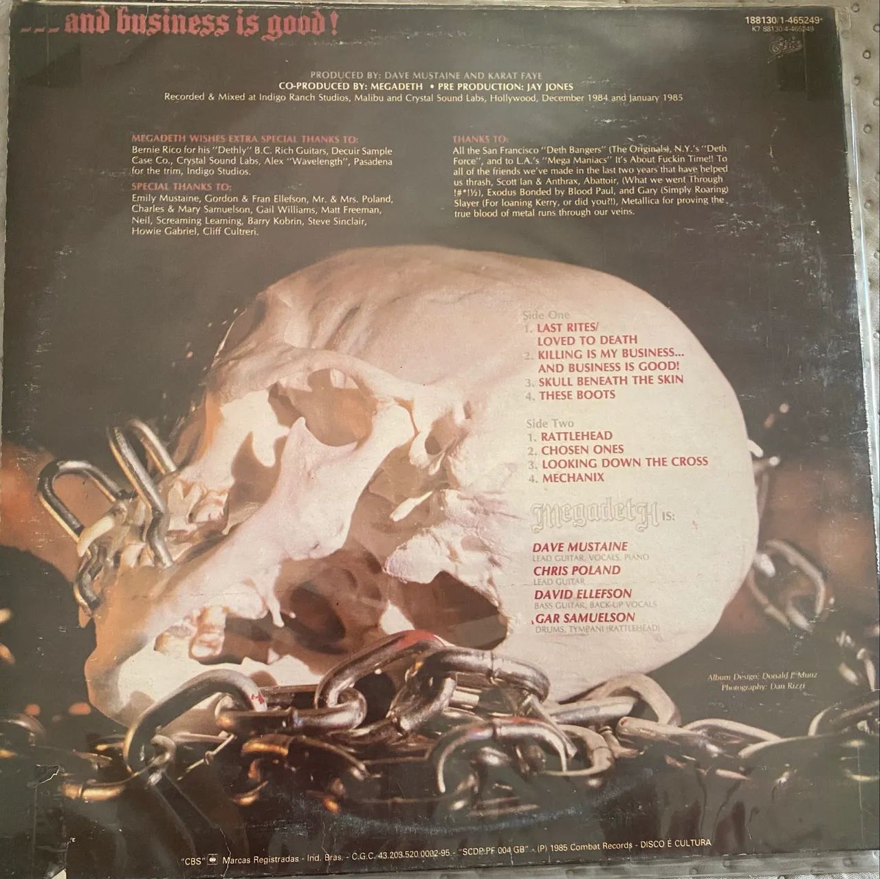 Lp Megadeth - Killing is my business ? - Foto 2