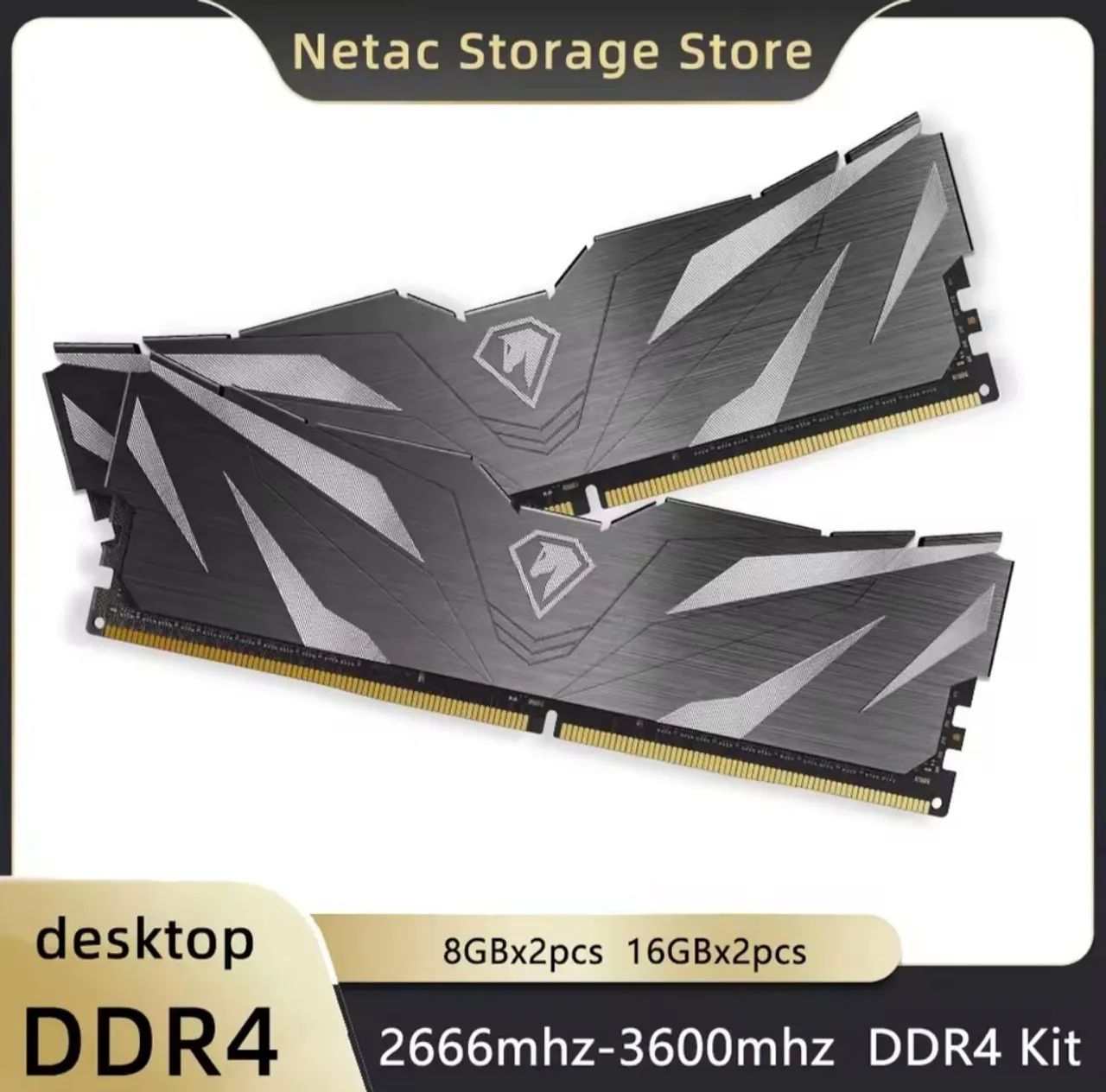 Memória Ram 16GB (2x8) 3600Mhz Dual-channel Netac Shadow II