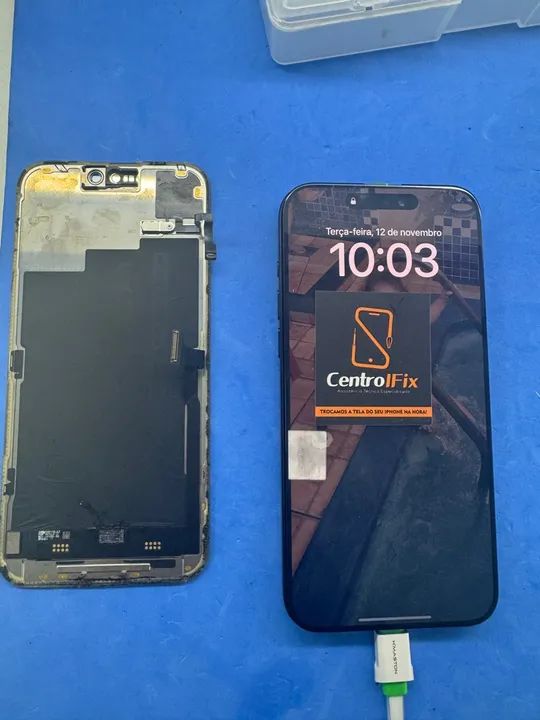 Troca de Tela iphone  em 1 Hora - CentroIFix - Foto 4