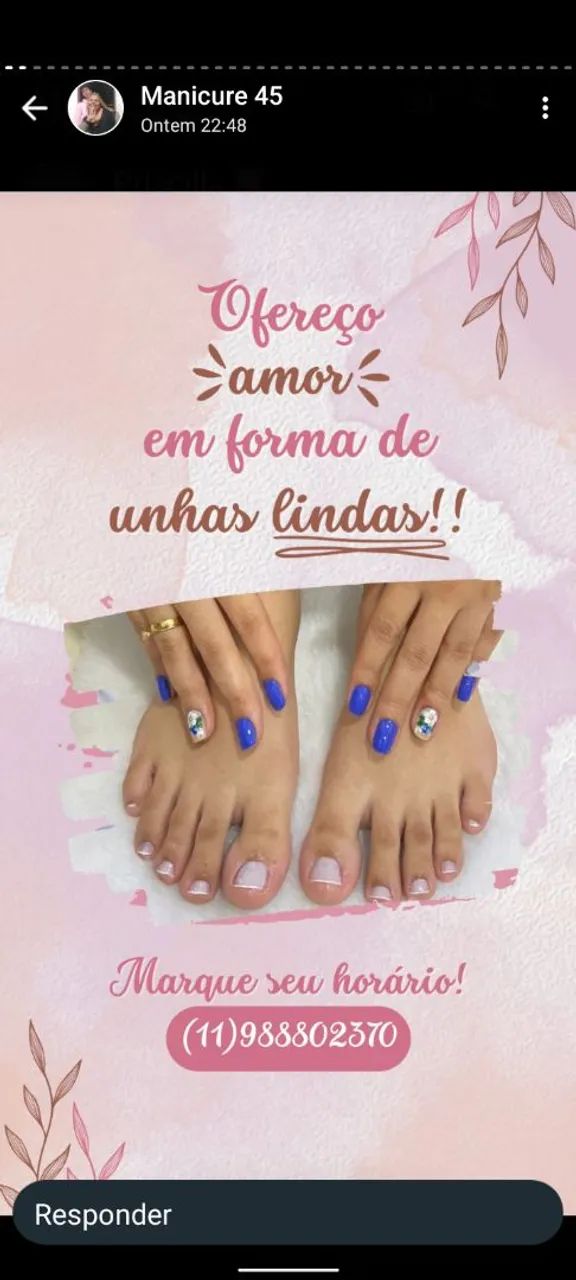 Depilação e pedicure e manicure feminino 