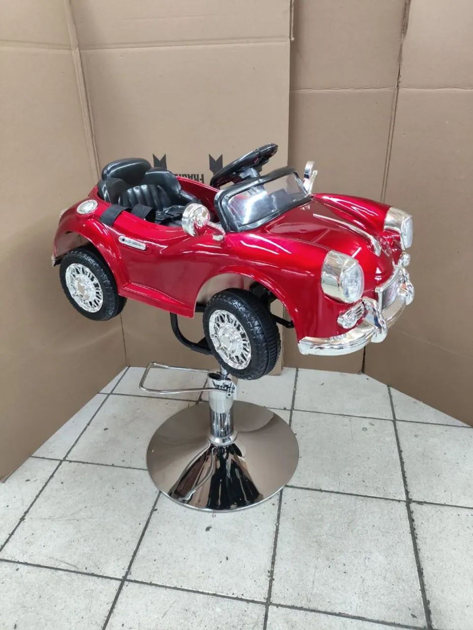 Cadeira de Barbeiro Infantil Carrinho - lançamento - Foto 4