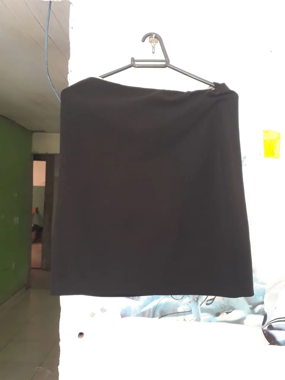 Saia preta com fenda Tam PMG - Foto 3