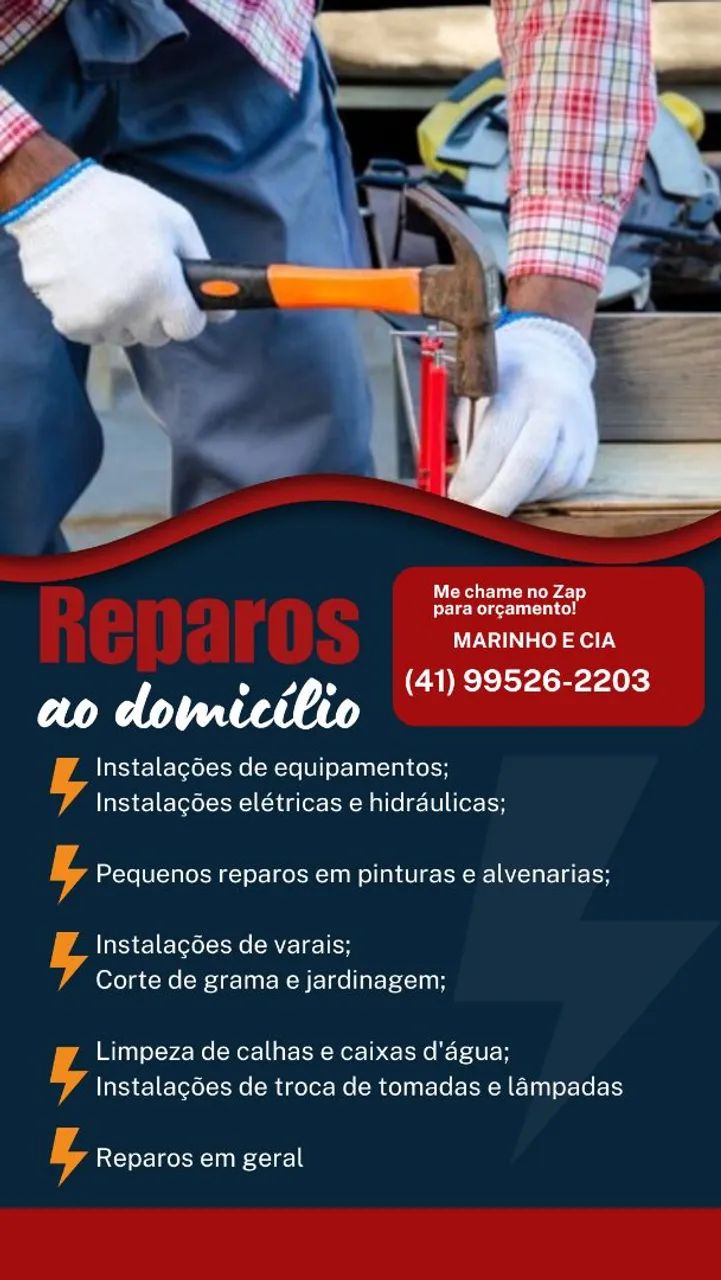 Reparos em geral - Eletricista, Hidráulico, Pintor e muito mais!