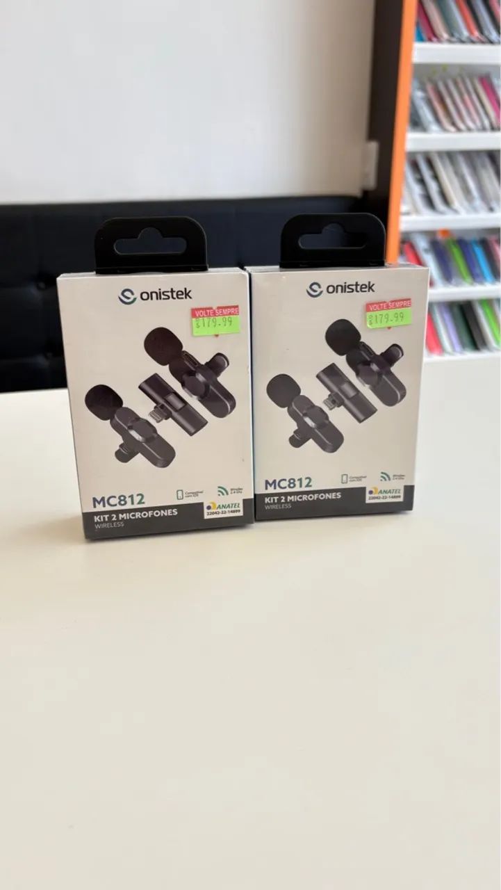 Lapela Kit 2 Microfones Onistek para Iphone Qualidade - Foto 3