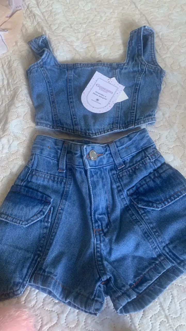Conjunto cropped e calça rosa - Foto 5