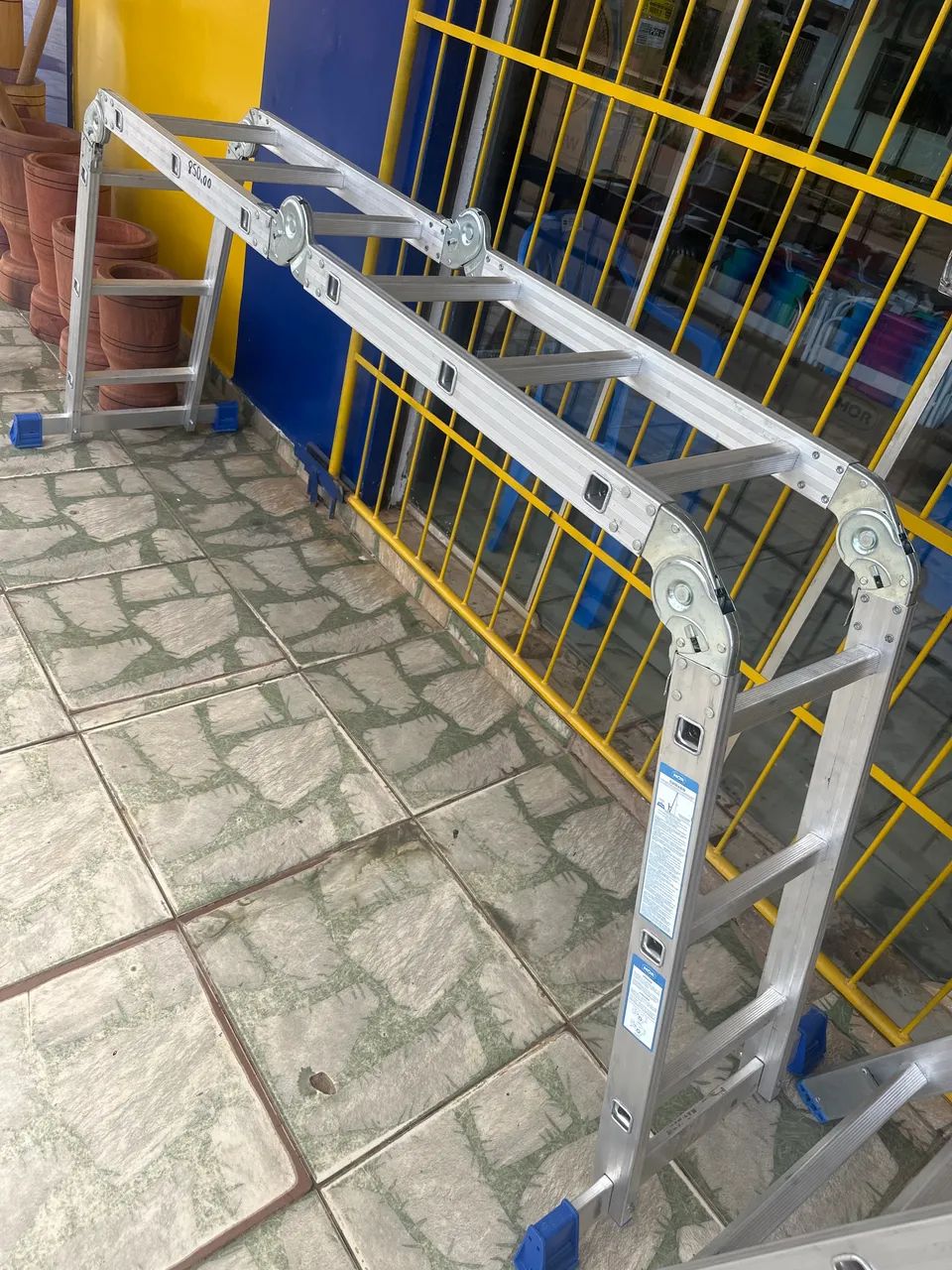 ESCADA MULTIFUNCIONAL DE ALUMÍNIO  - Foto 2