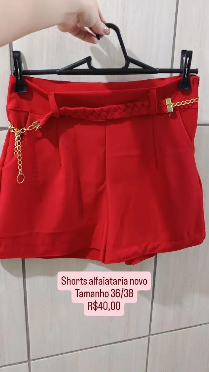 Shorts alfaiataria novos - Foto 5