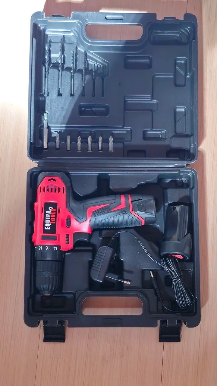 Furadeira parafusadeira 12v 2 baterias 