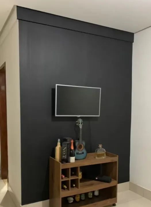 Papel de parede preto 5metros x 45cm 45,00 o rolo  - Foto 3