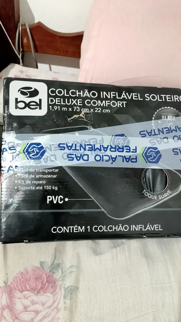 Colchão Inflável Solteiro Deluxe Confort Bel