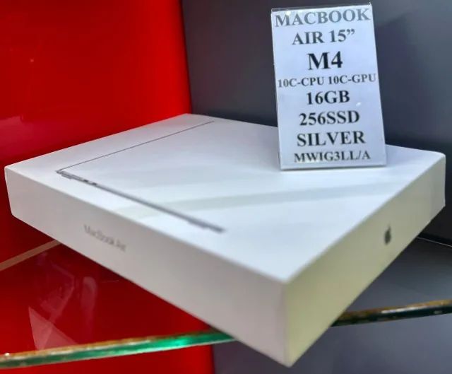 Apple MacBook Air 15.3"/ M4 16GB 256SSD Silver - Produto Novo com Garantia da Loja - Foto 2
