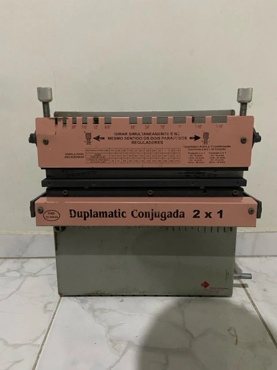 Encadernadora Duplamatic Conjugada 2x1