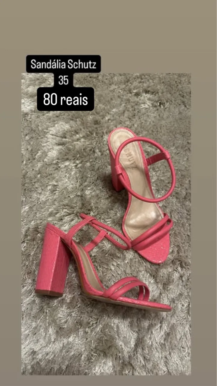 Sandália Schutz Rosa 35
