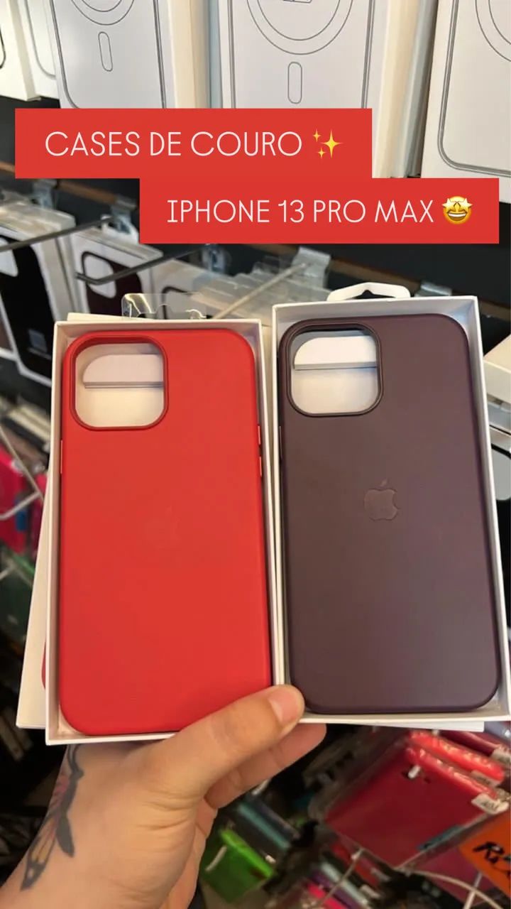 Capas De Couro para iPhone 13 Pro Max 