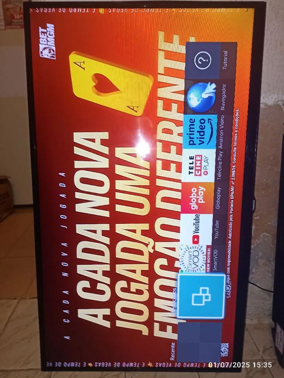 Smart TV Samsung 40 polegadas Perfeita (Garantia) - 12X