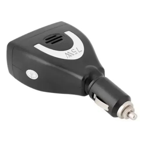 Inversor de Energia 75w 12v Para 110v Automotivo Cinzeiro Conversor USB e Tomada - Foto 2
