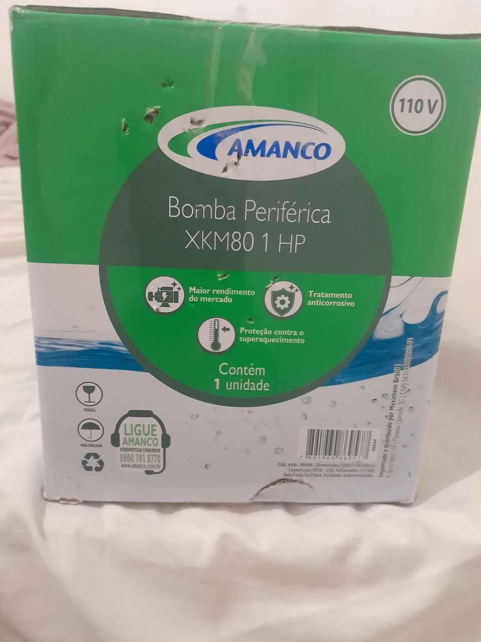 Bomba de água periférica Amanco 1HP / 127V COM 18 MESES DE GARANTIA - Foto 2