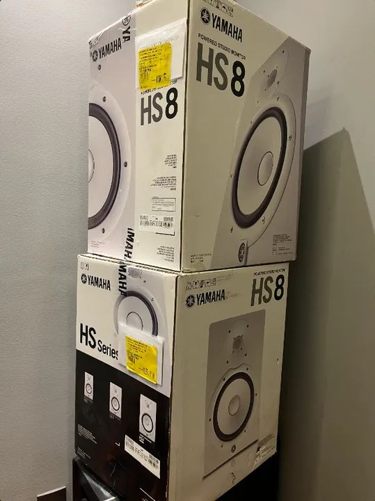 Monitores Yamaha Hs8 Brancos 120w (par) - Foto 6