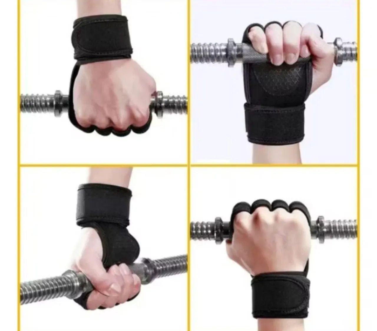 Luva para Academia Exercícios musculação Com Munhequeira - Foto 4
