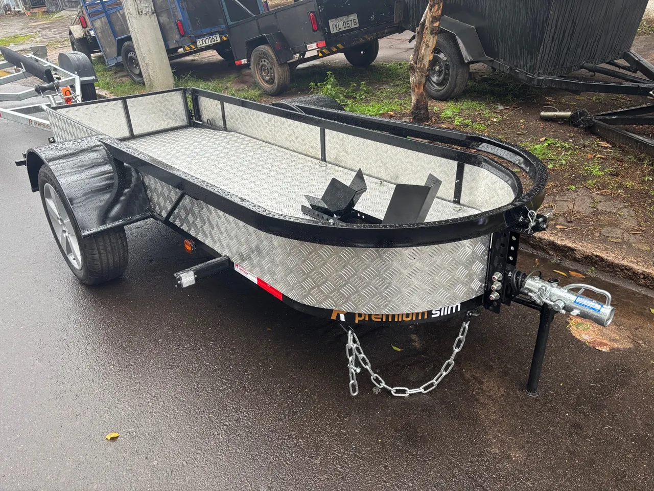 Reboque basculante para 1 moto novo