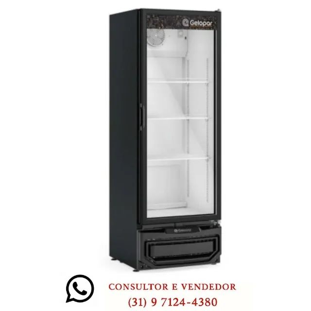 Refrigerador 410 Litros Gelopar Preto 127/220v