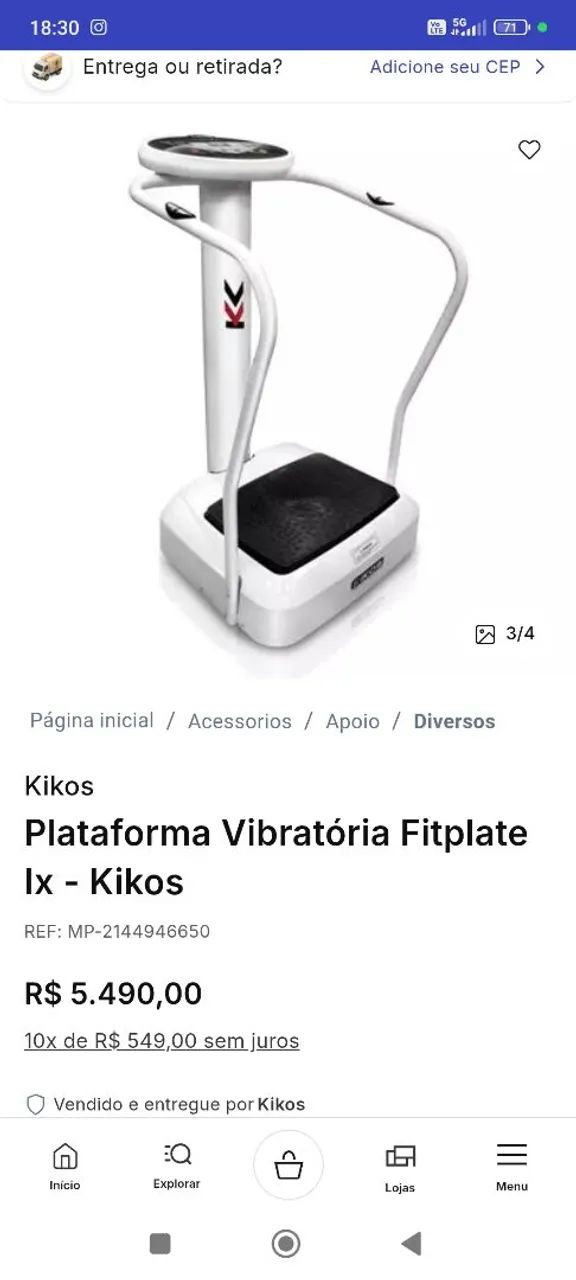 Plataforma vibratória Kikos Fitplate IX - Foto 4