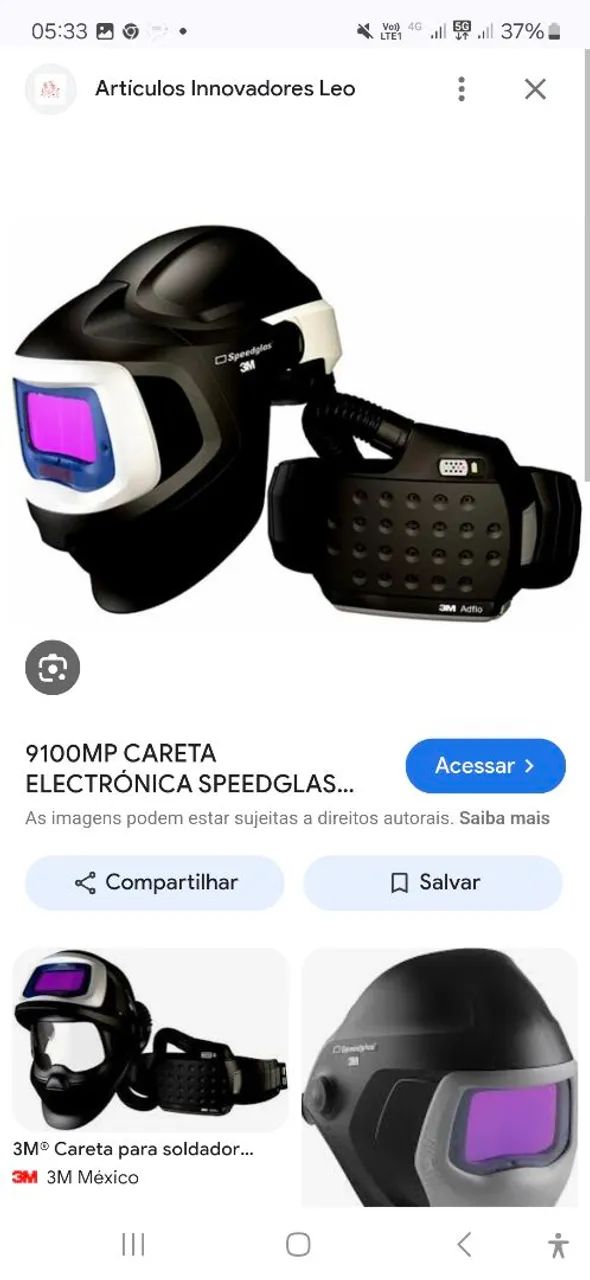 Máscara de solda 3M Speedglas 9100 FX Air + Adflo - Foto 2