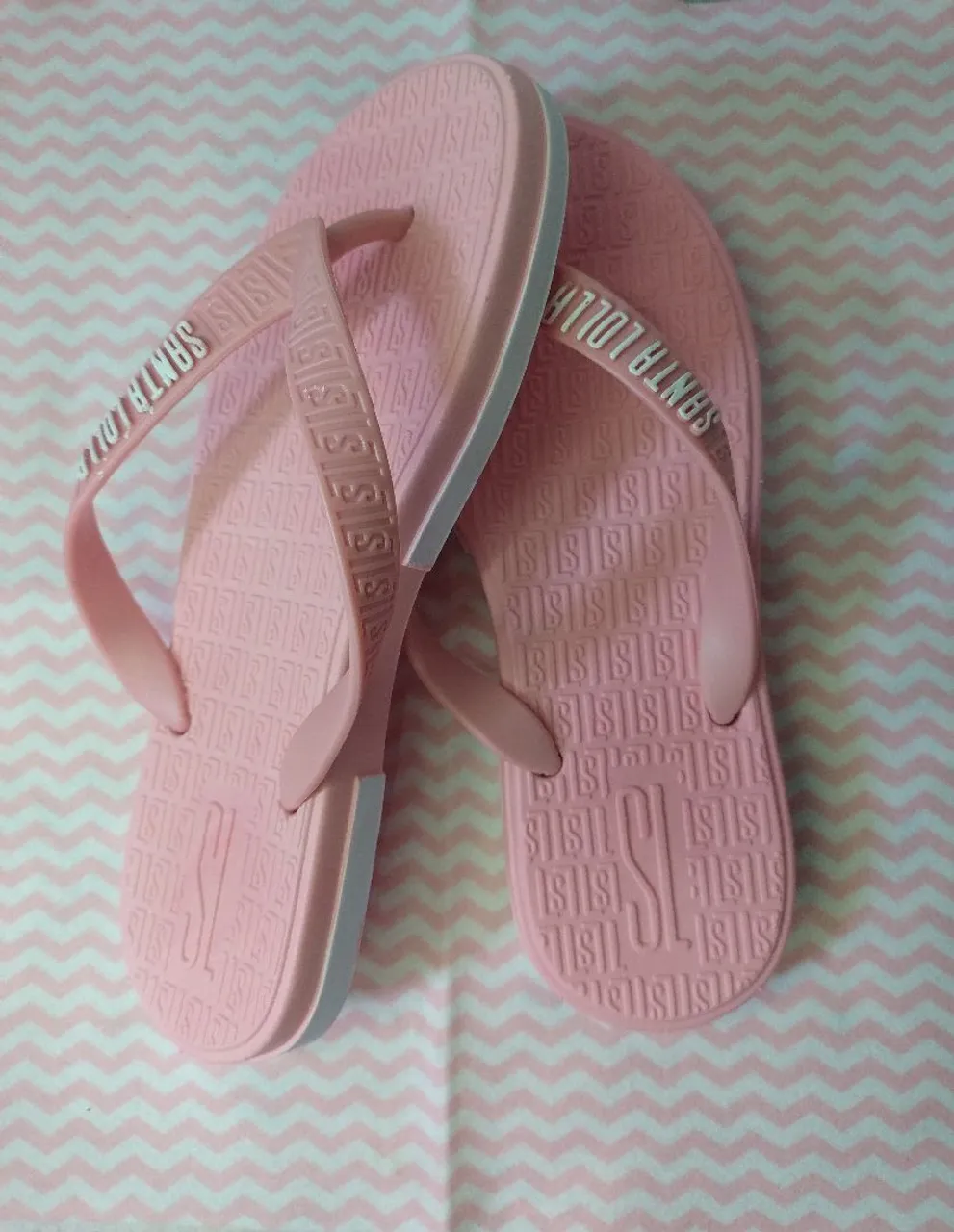 Chinelo Feminino Rosa claro Santa Lolla