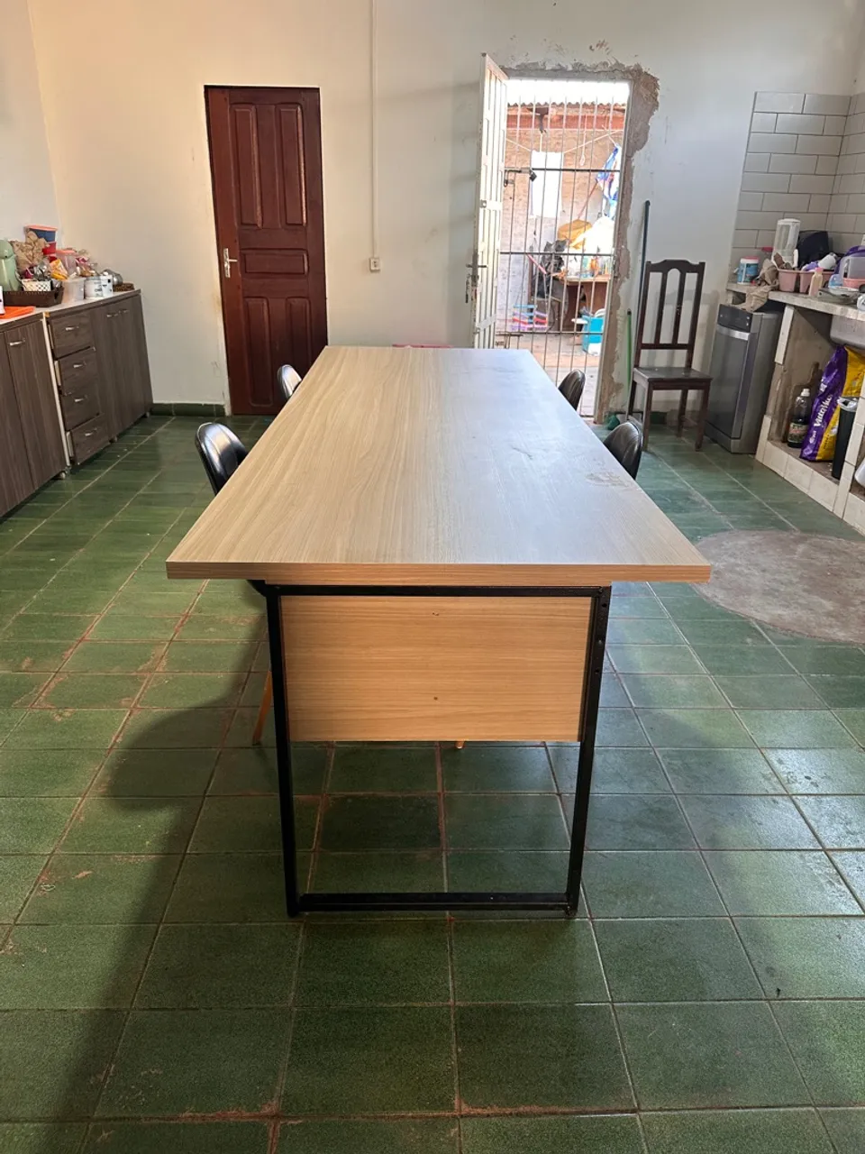 Mesa de reunião ou jantar em MDF e Metalon