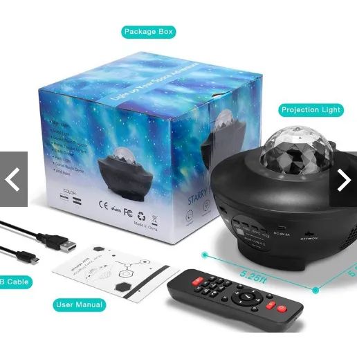 Projetor Bluetooth Com Claro Projetor De Som USB - Foto 2