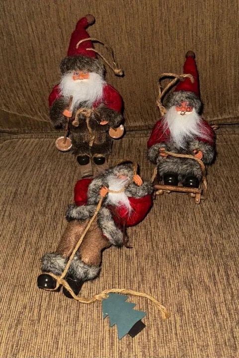 Papai Noel 12cm Kit Com 3 Sky + Treno + Escalador Importado